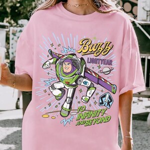 Retro Buzz Lightyear To Infinity And Beyond Shirt, Toy Story Pixar Disneyland Tee, Space Ranger Shirt, Disneyland Family Trip Matching image 6