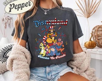 Disneyland America 4th Of July Shirt, Pooh And friends Shirt, Disneyland 4Th Of July Shirt, America Shirt, Disneyland Patriotic, 250th Shirt