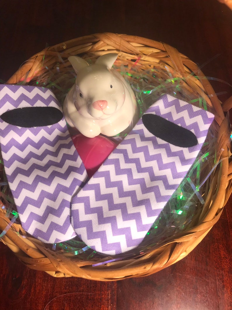 Personalized Chocolate Bunny No Show Socks