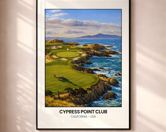 Cypress Point Club, California Wall Art, Framed Ready-To-Hang Poster