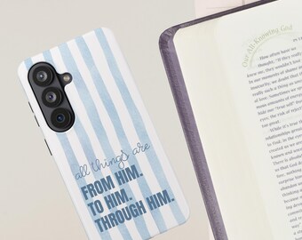 From Him Phone Case, Jesus Phone Case, Gift for Christian Women, Scripture Phone Case