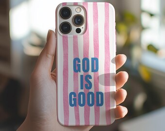 Jesus Phone Case, Bible Verse Phone Case, Gift for Christian Women, Christian Phone Case, Pink iPhone Case