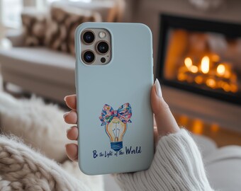 Light of the World, Christian Phone Cases, Jesus Phone Case, Bible Verse Phone Case, Gift for Christian Women