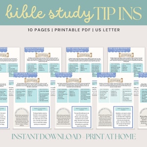 Bible Tip Ins Printable, Bible Study Guide, Bible Inserts, Bible Study Guide, Bible Journaling, Bible Study for Teen Girls, Teen Bible Study
