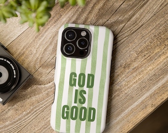 Jesus Phone Case, Bible Verse Phone Case, God is Good, Gift for Christian Women, Christian Phone Case