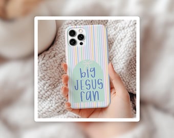 Big Jesus fan Phone Case, Christian Phone Case, Phone Case Trending, Jesus Phone Case, Bible Verse Phone Case, iphone 17 Case