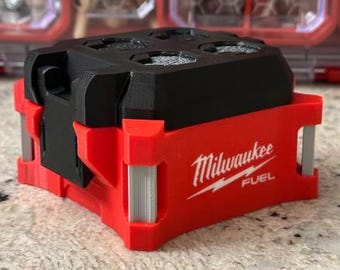 Contenedor multiusos estilo Packout con inserto para tabaco y base montable