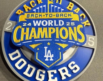 Collar giratorio extragrande de los Dodgers conmemorativo de dos Series Mundiales consecutivas