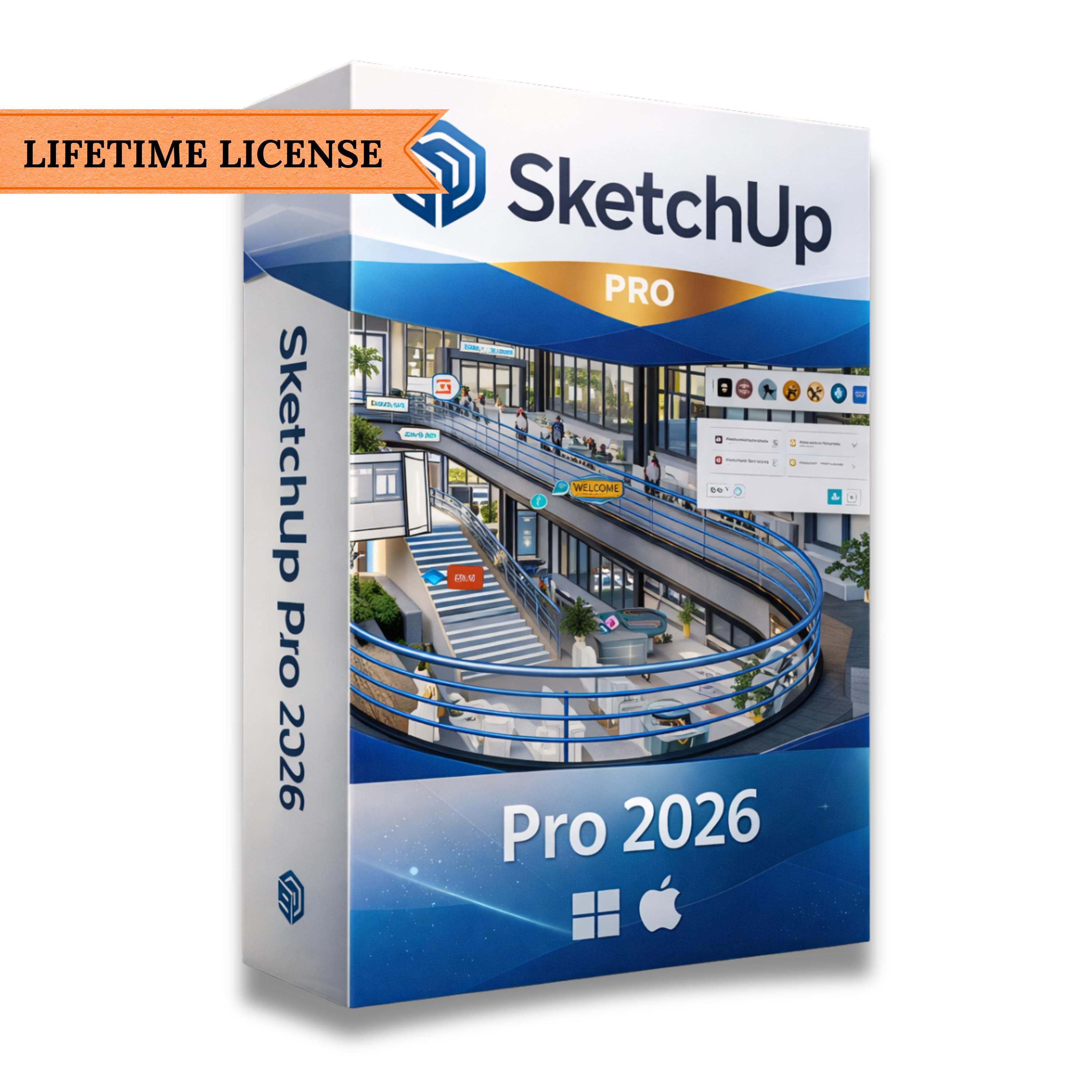 Sketchup Pro 2026 Full Version Lifetime Instant Download, 3D Modeling ...
