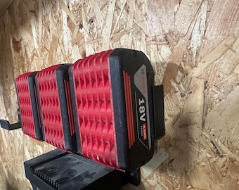 Soporte de pared para batería Bosch de 18 V / Organizador de herramientas para taller/garaje