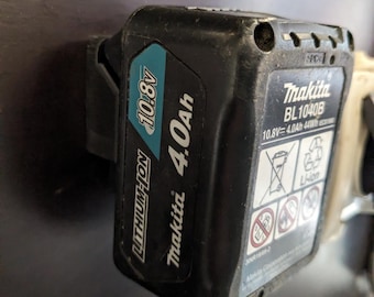 Soporte de pared para batería Makita de 18 V / Organizador para taller/garaje
