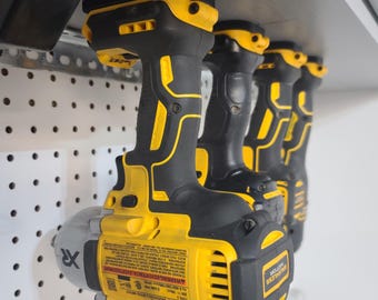 Soporte de pared para taladro atornillador de impacto DeWalt de 20 V / Organizador de herramientas para garaje
