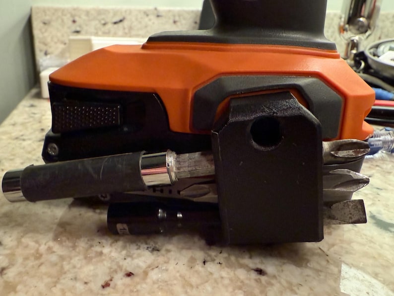 Ridgid Impact Driver Bit Holder | Magnetic Drill Bit Organizer Mount image 1