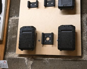 Soporte de pared para baterías Porter Cable de 20 V / Organizador de herramientas para garaje
