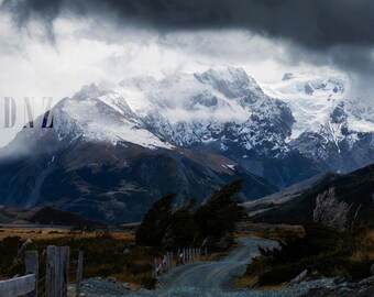 Windswept West Coast NZ Landscape Print – Moody, Rugged Adventure (Digital Download)