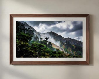 Rugged West Coast NZ Print – Moody New Zealand Landscape (Digital Download)