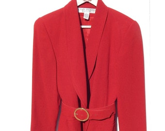 blood red blazer