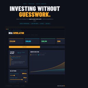 DCA Investing Rechner (HTML) — Einfache Dollarkosten-Mittelung für stündliche und blaue Arbeiter