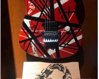 Talla de madera de Eddie Van Halen