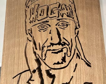 Talla de madera de Hulk Hogan