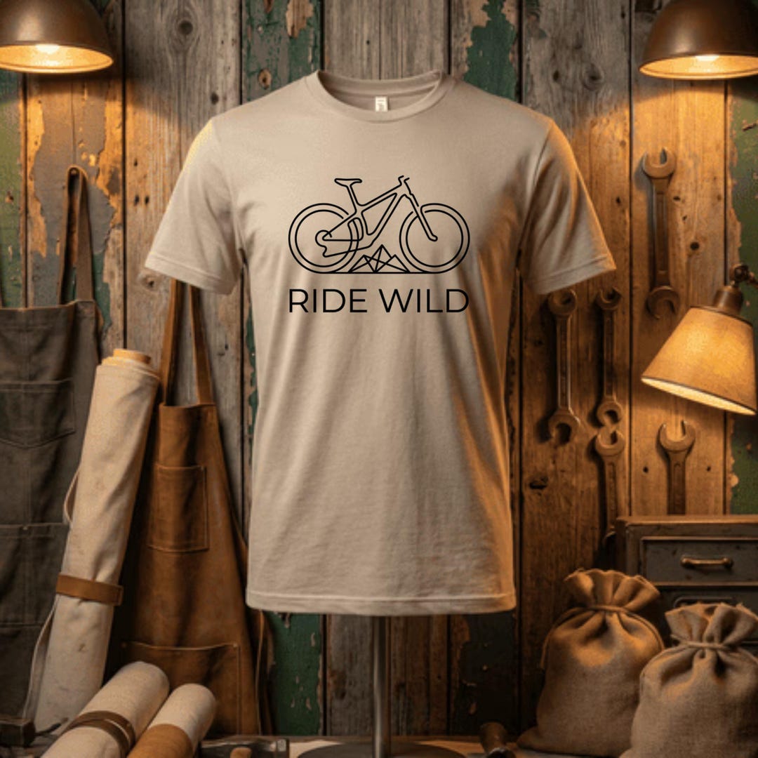 Mountain Bike Shirt | Minimalist Cycling Graphic Tee | Gifts for ...