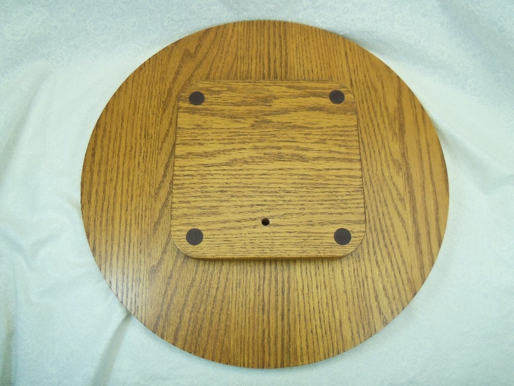 Oak Lazy Susan 12 Finished Coated Home Decor Kitchen Dinning Room Table
