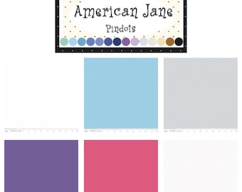 American Jane Pindots by Riley Blake  (Fat Quarter or 1/4 yard)