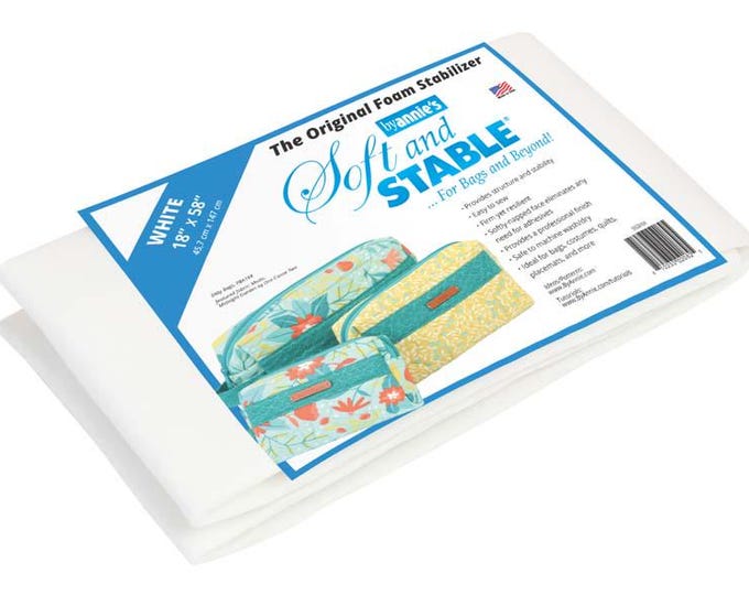 Featured listing image: ByAnnie Soft and Stable White 100% Polyester Foam Stabilizer 18in x 58in
