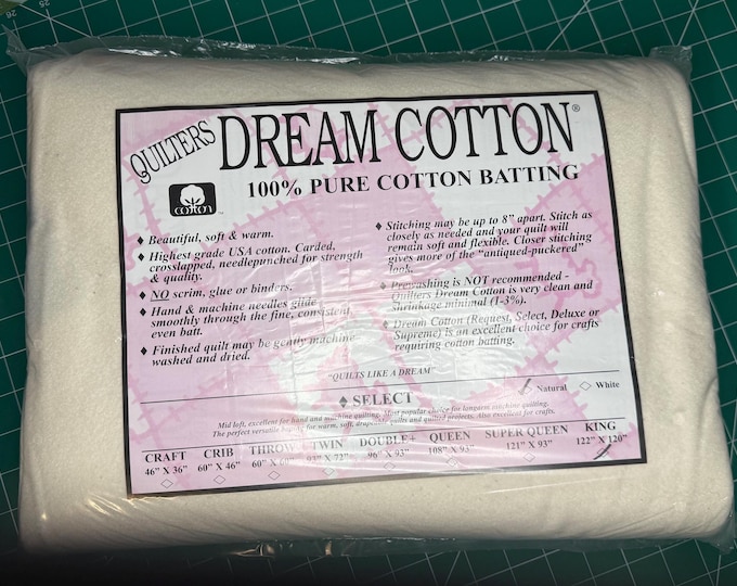 Featured listing image: Quilters Dream Batting (Dream Cotton or 80/20 blend)