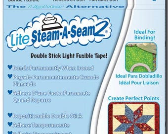 Steam A Seam 2 Lite 1/4in x 40yds (Double Stick Fusible Web Tape)