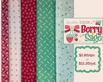Berry & Sage by Lori Holt for Riley Blake  (Fat Quarter or 1/4 yard)