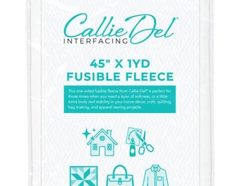 Callie Del Fusible Fleece 1yd Package 45in x 1yd