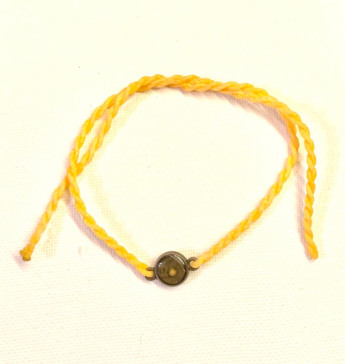 Deep Yellow Mustard Seed Faith Tie Bracelet Etsy
