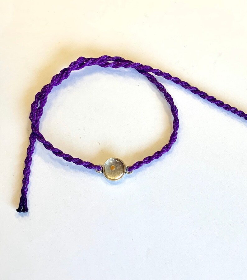 Purple Mustard Seed Faith Tie Bracelet Etsy