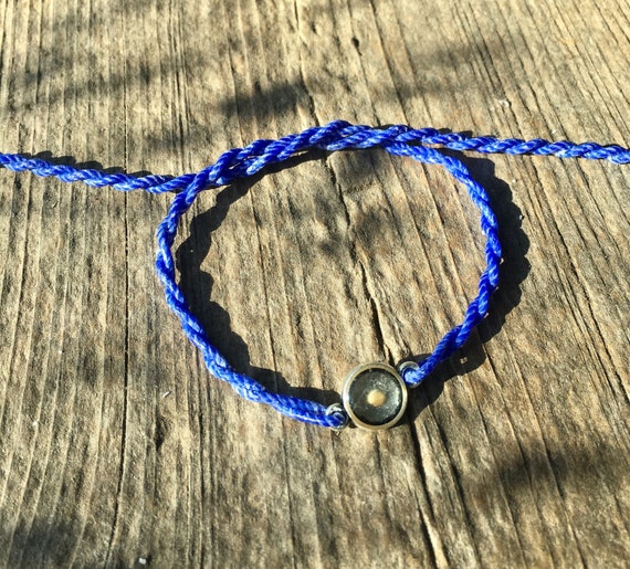 Blue Mustard Seed Faith Tie Bracelet - Etsy