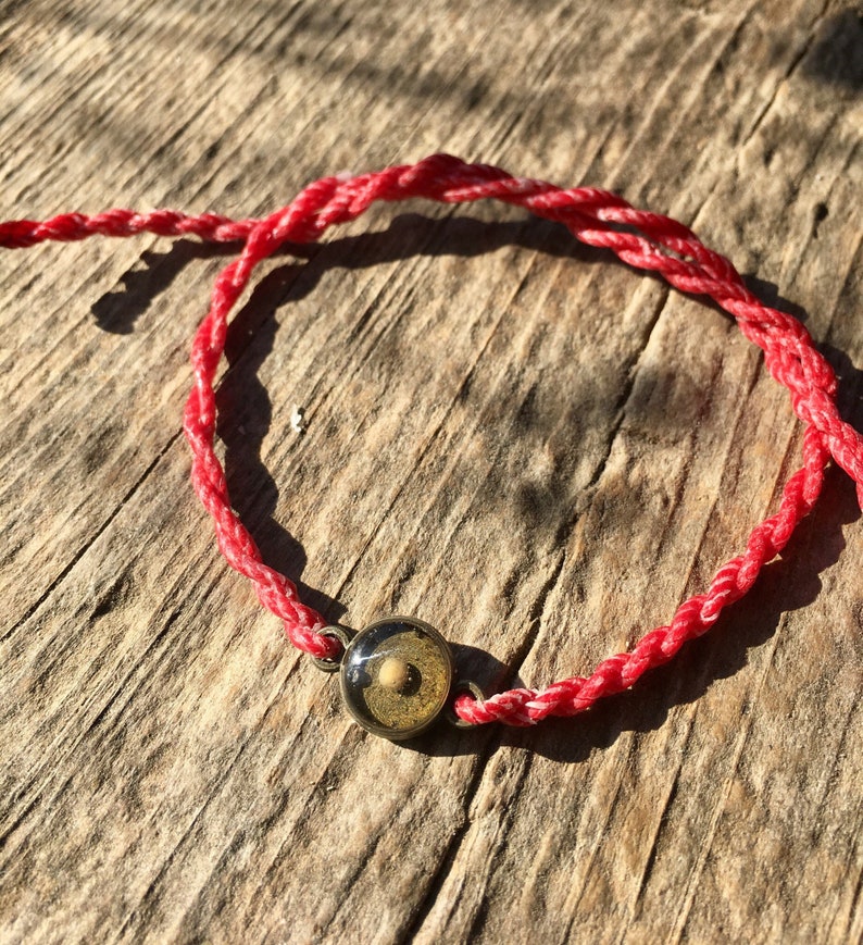 Red Mustard Seed Faith Tie Bracelet Etsy