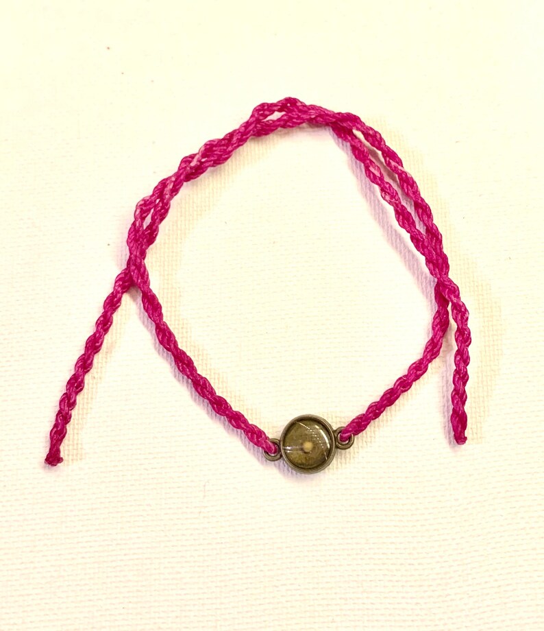 Fuchsia Mustard Seed Faith Tie Bracelet Etsy