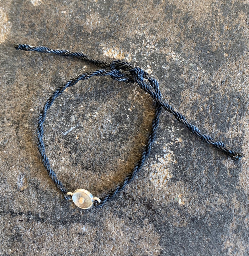 Black Mustard Seed Faith Tie Bracelet Etsy