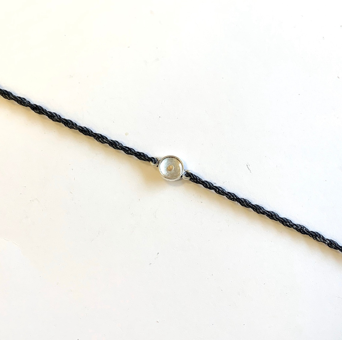 Black Mustard Seed Faith Tie Bracelet Etsy