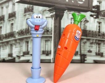 Zootopia Carrot Voice Recorder Pen + Gary Snake Toy Pen Set - Judy's Carrot Pen & Novelty Cartoon Snake Pen, Fun Kids Gift
