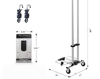 Mini Folding Hand Truck, Ultra-Portable Luggage Cart, Heavy Duty