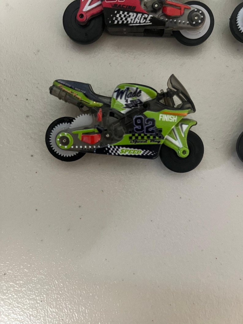 4pcs Friction-Powered Mini Moto Toys, Racing Bike Set for Boys image 2