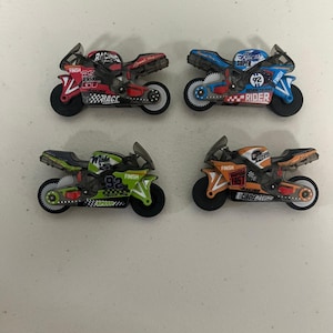 4pcs Friction-Powered Mini Moto Toys, Racing Bike Set for Boys image 1