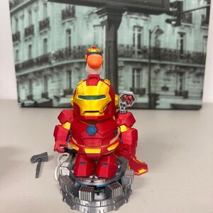 Iron Man Capybara 3D Printed Figure with LED Base - Funny Desk Decor 画像 6