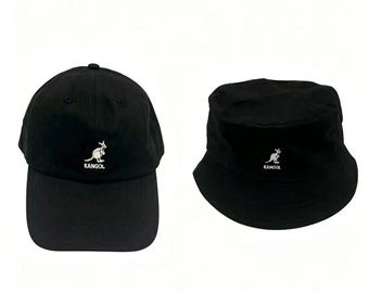 2pcs Kangol Embroidered Hat Bundle, Baseball + Bucket Hat