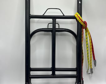 Carro de mano plegable con 2 ruedas, tubo de acero reforzado, plegable y portátil.