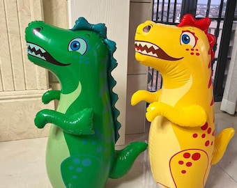 Tumbler Boxing Inflable Dinosaurio Saco de Boxeo Juegos para Niños Juguetes Deportivos Regalo para Niños