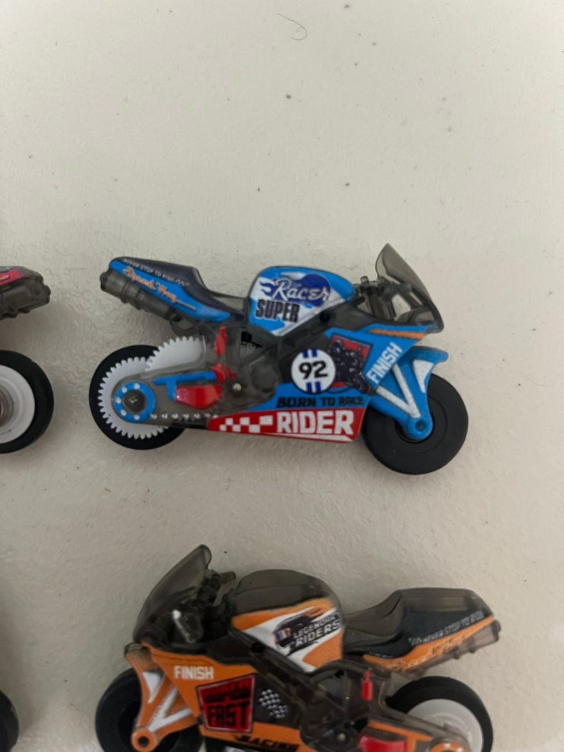 4pcs Friction-Powered Mini Moto Toys, Racing Bike Set for Boys image 4