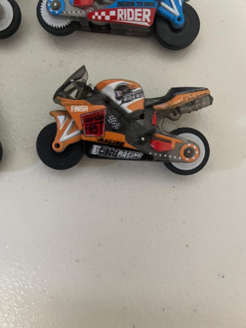 4pcs Friction-Powered Mini Moto Toys, Racing Bike Set for Boys image 3