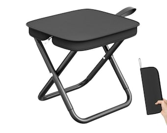 Silla plegable portátil para camping y viajes al aire libre, ultraligera, ideal para la pesca.